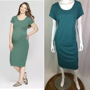 Ingrid & Isabel Maternity Ruched Shirred Dress